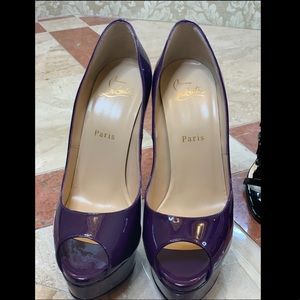 Gorgeous Purple Patent Alta Dama Louboutins Size38